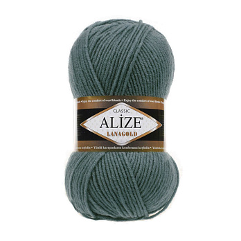 Пряжа Alize Lanagold 100 г, 240 м, Зеленая 180 (YAR-060780)