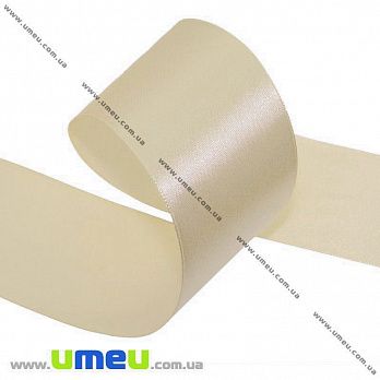 [Архив] Атласная лента, 40 мм, Бежевая (LEN-033627)