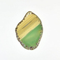 Срез Агата, Зеленый, 67х47 мм (POD-009333)