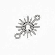 Конектор з нерж. сталі Зірка, 20,5х15 мм, Темне срібло (STL-061401)