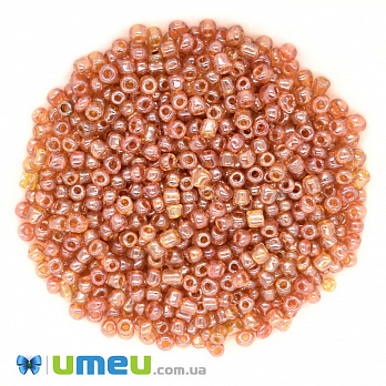 Бісер китайський великий, 6/0, Помаранчевий глазурирована, 4 мм (BIS-037746)