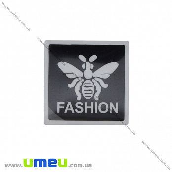 Термоаплікація Бджілка, 2,5х2,5 см, Чорна (APL-035255)