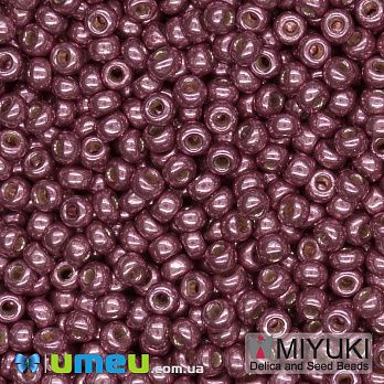Бісер японський Miyuki круглий RR 11/0 №4219 Duracoat Galvanized, Малиновий (BIS-045710)
