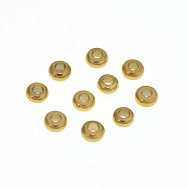 Бусины из нерж. стали Круглые плоские, 3х1,5 мм, Покрытие 18 kt (STL-062535)