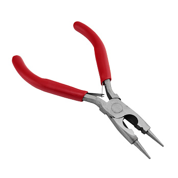 Инструмент три в одном (Круглогубцы, Кусачки, Плоскогубцы), Красный, 12,5 см (INS-053573)