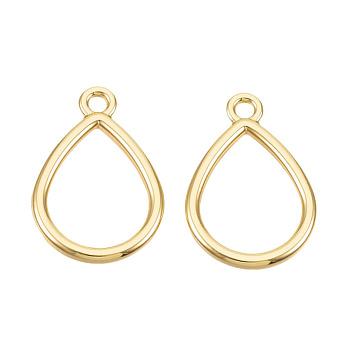 Підвіска метал. Крапля, 17х12 мм, Світле золото (POD-053528)