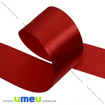[Архів] Атласна стрічка, 40 мм, Червона (LEN-014940)