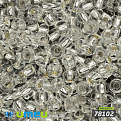 Бисер чешский 6/0, №78102, Серебристый, Блестящий (BIS-024373)