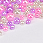 Намистини пластикові Круглі, Перли, 6-10 мм, Мікс рожевий (BUS-059766)