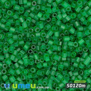Бісер чеський Рубка 10/0, №50120m, Зелений прозорий матовий (BIS-044027)