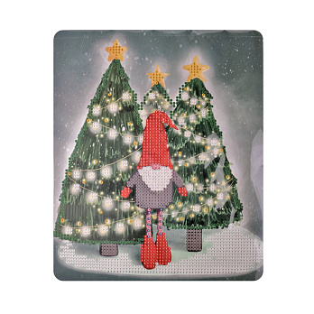 Набор алмазной живописи на картоне 25х21 см, Рождественчик (SXM-056401)