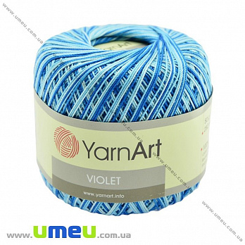 Пряжа YarnArt Violet Melange 50 г, 282 м, Бирюзовая 0199, 1 моток (YAR-022965)