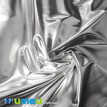 Штучна шкіра Металік 0,5 мм, Срібляста, 20х27 см (LTH-040354)