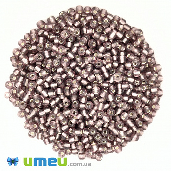 Бісер китайський великий, 6/0, Фиолетово-коричневий блискучий, 4 мм (BIS-037734)