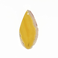 Срез Агата, Желтый, 60х29 мм (POD-022141)