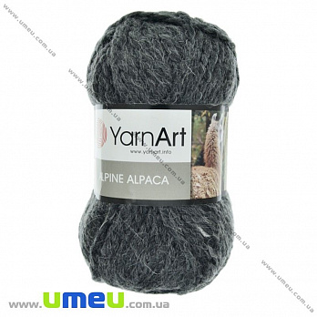 Пряжа YarnArt Alpine Alpaca 150 г, 120 м, Серая 436, 1 моток (YAR-029625)