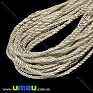 Поліестеровий шнур кручений, Кремовий, 4 мм (LEN-018933)