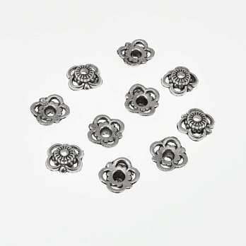 Обниматели, Античное серебро, 9х9х3 мм (OBN-036008)