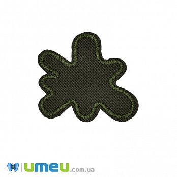 Термоаппликация Клякса, 4,5х4 см, Хаки (APL-042383)