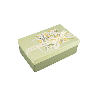 Подарочная коробка Прямоугольная, 19х12х6,5 см, Зеленая (UPK-060657)