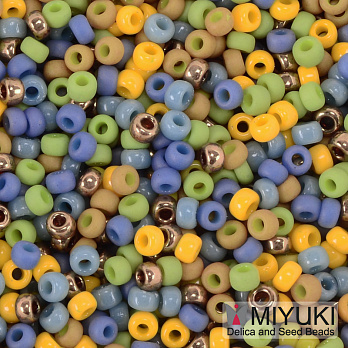 Бісер японський Miyuki круглий RR 11/0 №MIX137, Різнокольоровий (BIS-055981)