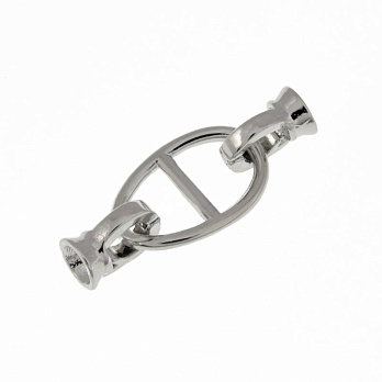 Застёжка, 27х11 мм, Латунь с покрытием Родий (ZAM-060878)