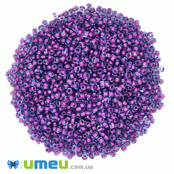Бісер китайський середній, 8/0, Фіолетовий хамелеон, 3 мм (BIS-037669)