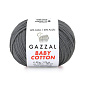 Пряжа Gazzal Baby Cotton №3450, 50 г, 165 м, Серая (YAR-062518)