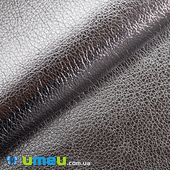 Искусственная кожа Металлик на хлопке 0,55 мм, Гематит, 20х27 см (LTH-040362)
