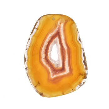 Срез Агата, Красно-коричневый, 72х51 мм (POD-020224)