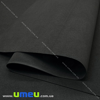 Фоамиран зефирный (Китай), 50х50 см, Черный (FOM-033779)