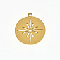 Підвіска з нерж. сталі Кругла, 22,5х20 мм, Золото (STL-060711)