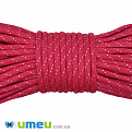 Шнур паракорд семіжільний меланж 4 мм, Червоно-малиновий (LEN-040203)