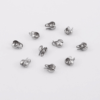 Каллоты из нержавеющей стали, 5х3 мм, Темное серебро (STL-055952)