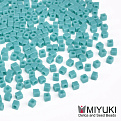 Бисер японский Miyuki Cubes SB18-412, 1,8 мм, Бирюзовый (BIS-053281)