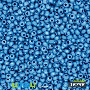 Бісер чеський №843/16736, Блакитний, Перламутровий, 10/0 (BIS-043961)