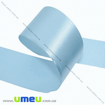 [Архів] Атласна стрічка, 50 мм, Блакитна світла (LEN-027612)