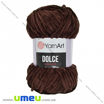 Пряжа YarnArt Dolce 100 г, 120 м, Коричневая 775, 1 моток (YAR-034965)