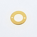 Коннектор металлический круглый, 12 мм, Золото (KON-055491)
