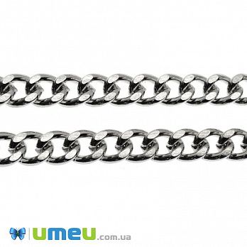 Ланцюг, Темне срібло, 14х11 мм (ZEP-046148)