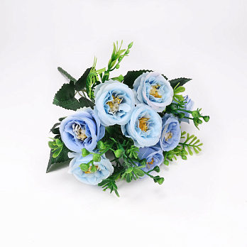 Букет роз, 31 см, Голубой (DIF-055160)