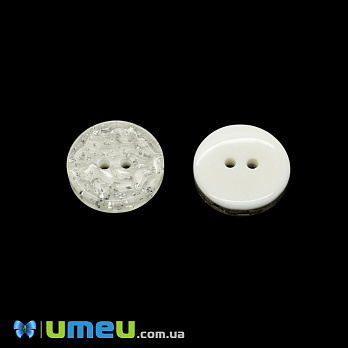 Пуговица пластиковая Круглая, 21 мм, Кремовая (PUG-046629)