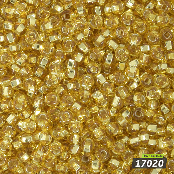 Бісер чеський №310 / 17020, Золото світле, Блискучий, 10/0 (BIS-003780)