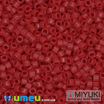 Бисер японский Miyuki Delica 15/0 DBS723, Красный, 3 г (BIS-049666)