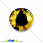 /p13656-kaboshon-stekl-s-printom-glaz-14-mm-zheltiy-krugliy/