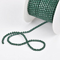 Стразовий ланцюг SS6 - 2,0 мм, Зелений, Стрази скляні зелені (ZEP-061033)