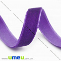 Лента бархатная, 10 мм, Фиолетовая (LEN-019908)