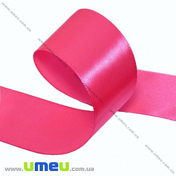 [Архів] Атласна стрічка, 40 мм, Рожева яскрава (LEN-027582)
