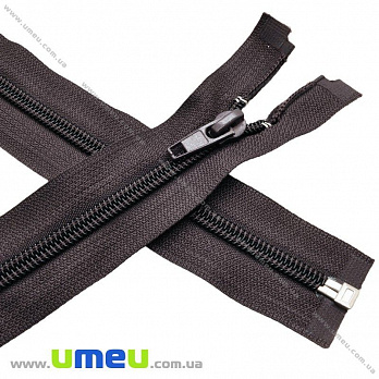 Блискавка (змійка) спіральна роз'ємна 60 см, Тип 5, Коричнева (ZIP-013838)