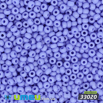 Бісер чеський №229/33020, Фіолетово-блакитний світлий, Натуральний, 10/0 (BIS-003765)